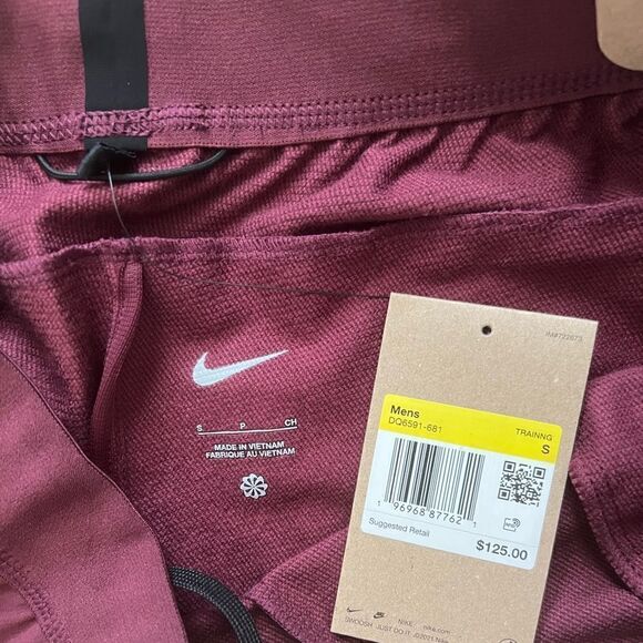 Nike Flex Vent Max Men's Dri-FIT Training Pants Maroon - Picture 5 of 8
